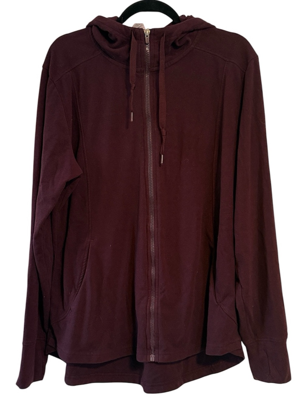 ☀️ RBX Burgundy Microfleece Full Zip Hoodie